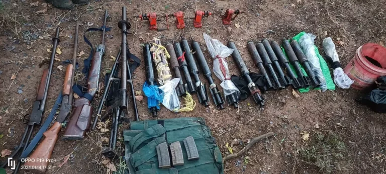 Chhattisgarh Police Seize Weapons, Arrest Maoist Suspects