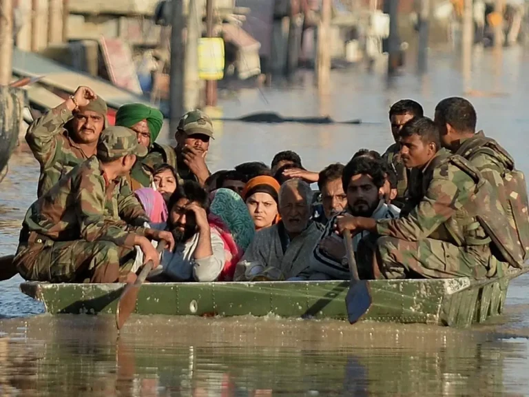 Police Step in to Rescue Thousands and Provide Aid