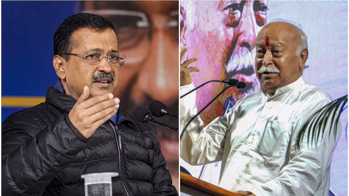 Kejriwal writes to RSS chief: AAP’s War of Words with BJP