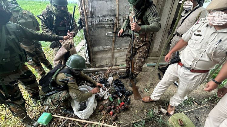 Assam Police Arrest Two Terror Suspects, Seize Large Arms Cache