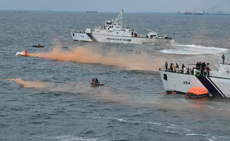 Coast Guard Conducts Search and Rescue Drill in Andaman