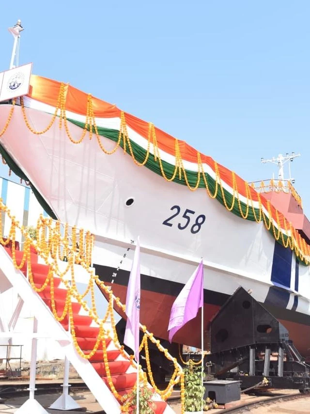 Goa Shipyard Launches Two Fast Patrol Vessels for Coast Guard