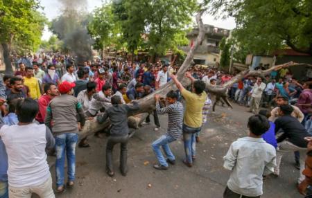 Gujarat Police Uses Tear Gas to Disperse Rajkot Mob