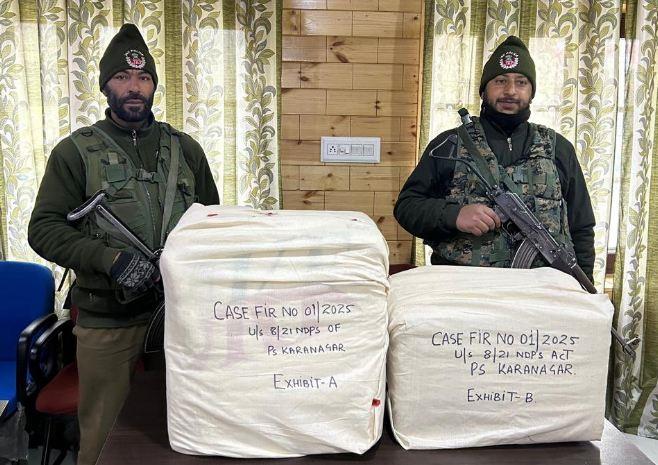 Illegal Drugs Seized in Srinagar Courier Raid by J&K Police