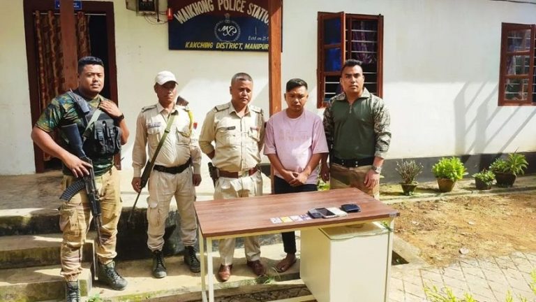 KCP-PWG Member Arrested for Extortion in Kakching District
