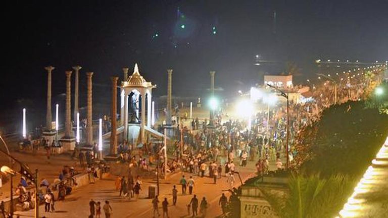 Peaceful New Year Celebrations in Puducherry