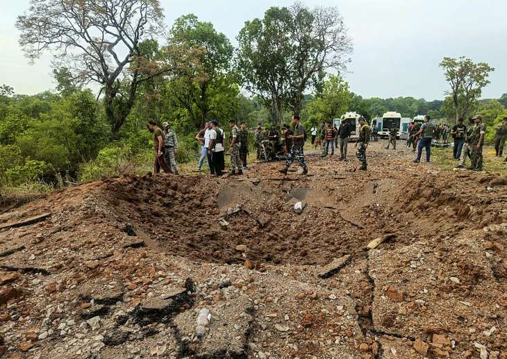 Naxal Attack in Dantewada Kills Eight Police Officers