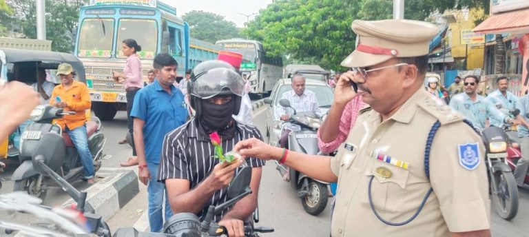 Puducherry Police Enforce Helmet Rule Strictly