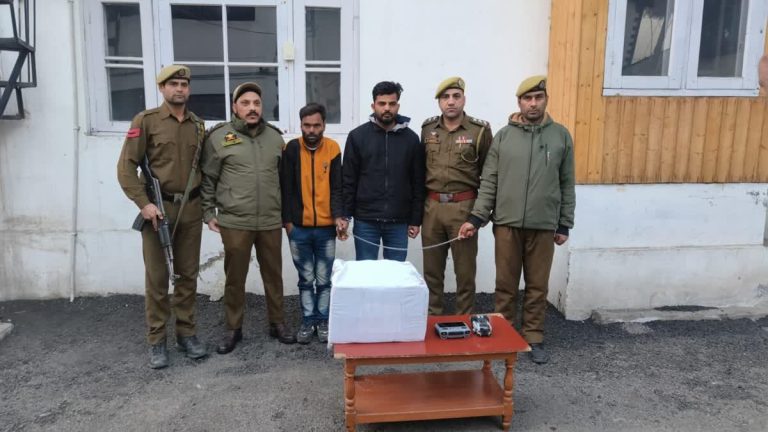 J&K Police Arrest Two Drug Suppliers from UP, Delhi