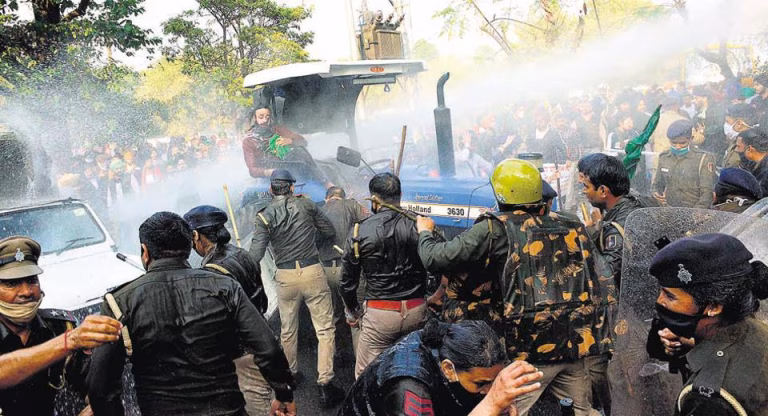 Punjab Police Officer Injured in Clash with Protesters in Chandigarh