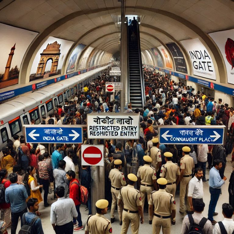 Delhi Metro Restricts Entry on New Year’s Day