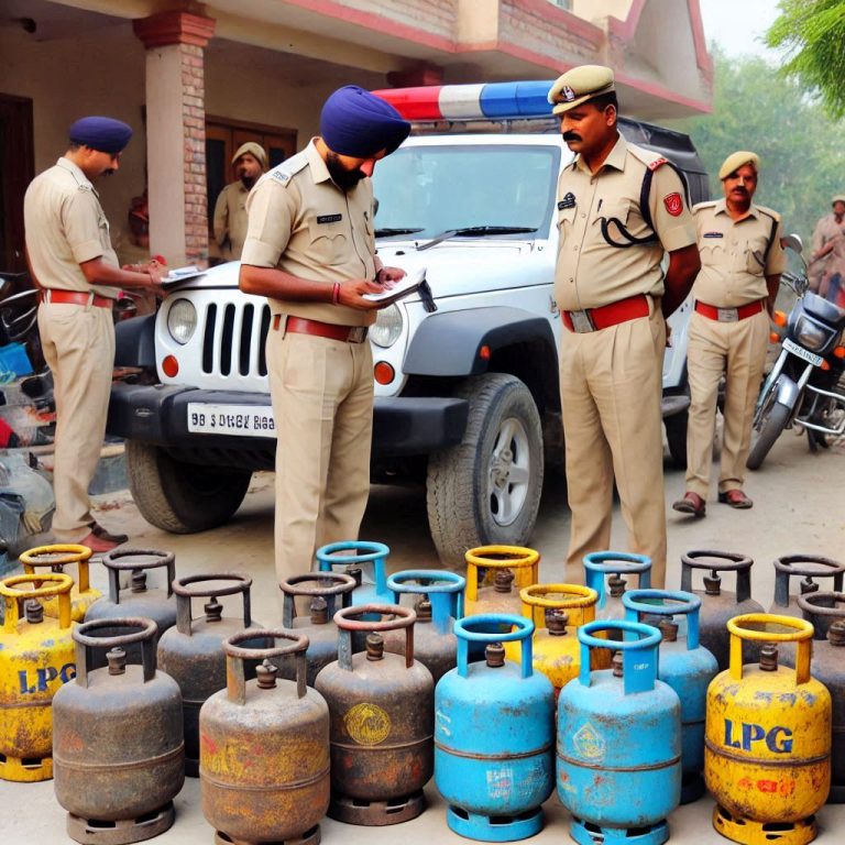 Haryana Resident Arrested for Storing 16 Illegal LPG Cylinders