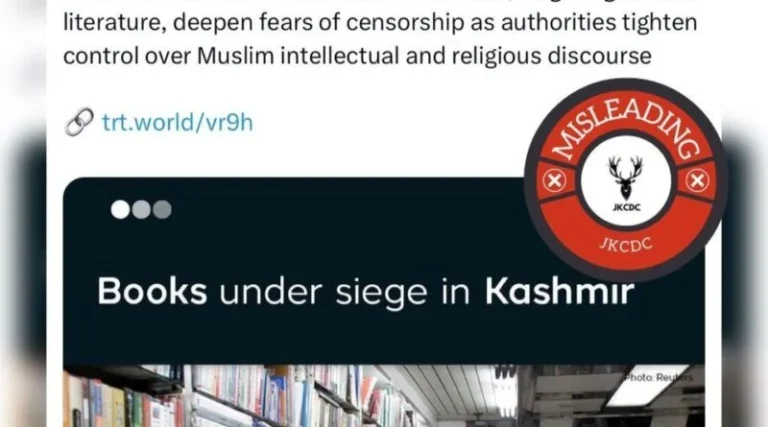 Jammu & Kashmir Police Target Extremist Literature, Not Islamic Discourse.