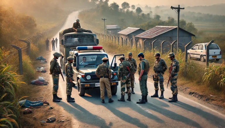 BSF and Police Nab Four Bangladeshi Nationals in South West Garo Hills.