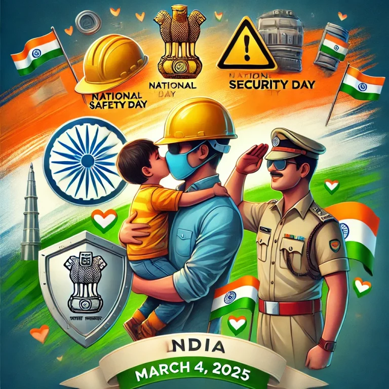 On this Auspicious Day of March 4th We Celelbrate National Safety Day  National Security Day National Son’s Day