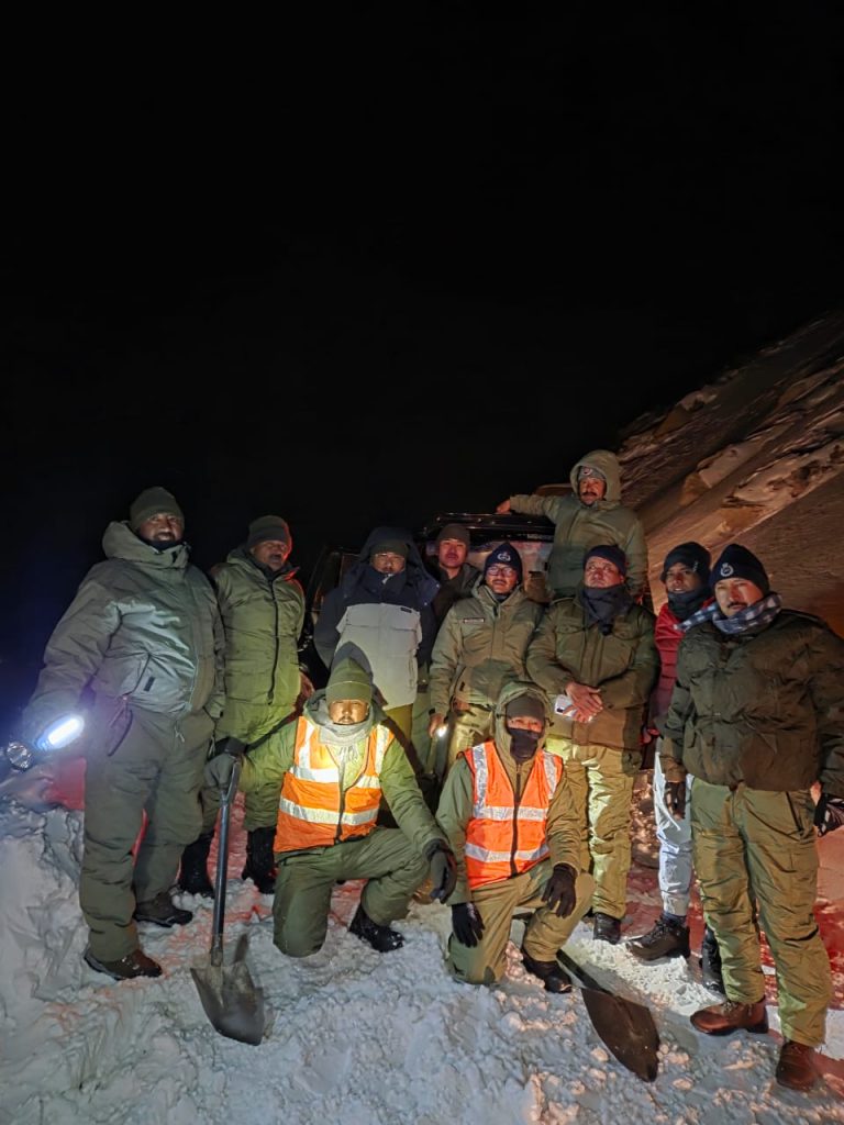 Ladakh police, forces rescue over 100 stranded travellers at Changla Pass